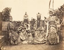 Costumes de Théâtre, Saïgon, Cochinchine, 1866. Creator: Emile Gsell
