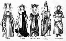 Costumes of Men and Women as Worn in the Period When Henry V Reigned c1934