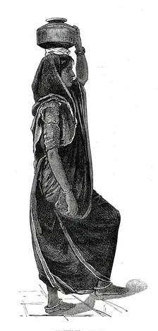 Costumes of Western India, Mahratta woman, 1876. Creator: Unknown