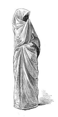 Costumes of Western India, Moslem woman, 1876. Creator: Unknown