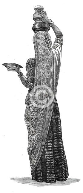 Costumes of Western India, Purdasi milkwoman, 1876. Creator: Unknown.