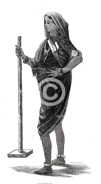 Costumes of Western India, Soortan, 1876. Creator: Unknown.