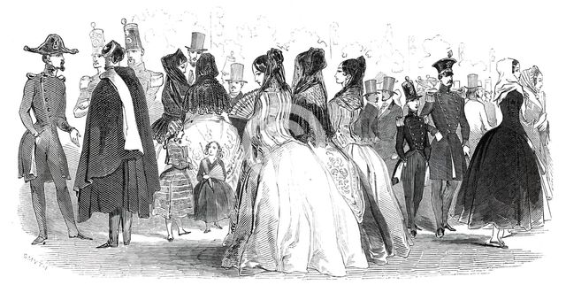 Costumes of the Prado, 1845. Creator: Smyth.