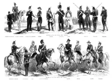 Costumes of the Swiss Federal Army, 1857