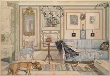 Cosy Corner. From A Home (26 watercolours), c19th century. Creator: Carl Larsson