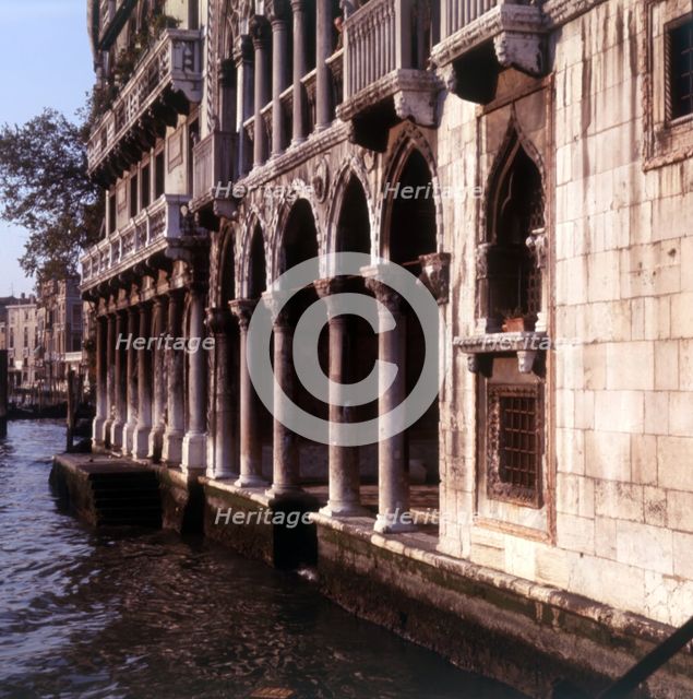 Ca' d'Oro on the Grand Canal, Venice, Italy, c1955. FLIP Creator: Arthur Charles Kirby Ware.