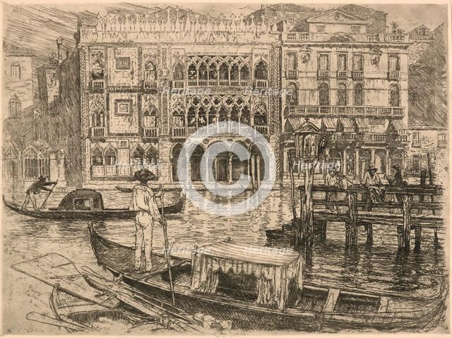 Ca D'oro, Venice, 1883. Creator: Frank Duveneck.