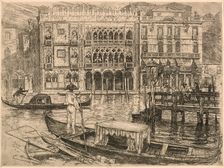 Ca D'oro, Venice, 1883. Creator: Frank Duveneck