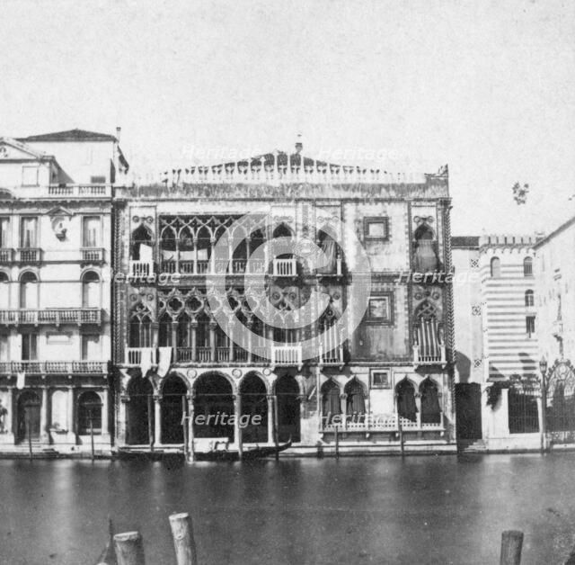 Ca d'Oro, Venice, Italy, late 19th or early 20th century. Artist: Unknown