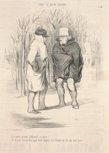 Ça pince, M'sieu Galimard, ça pince! ..., 19th century. Creator: Honore Daumier