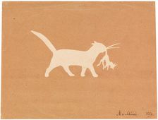Cat ? little devil, 1859. Creator: Schwind, Moritz Ludwig, von (1804-1871)