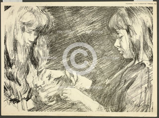 Cat's Cradle, 1892. Creator: Walter Richard Sickert.
