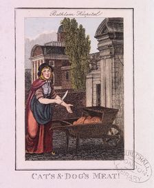 Cat's and Dog's Meat! Cries of London, 1804. Artist: Anon