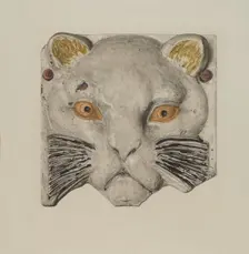 Cat's Head, c. 1938. Creator: Harriette Gale