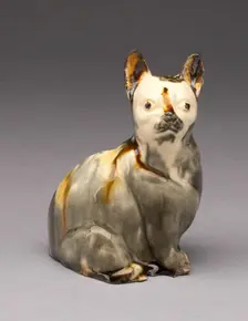 Cat, Staffordshire, 1760/70. Creator: Staffordshire Potteries