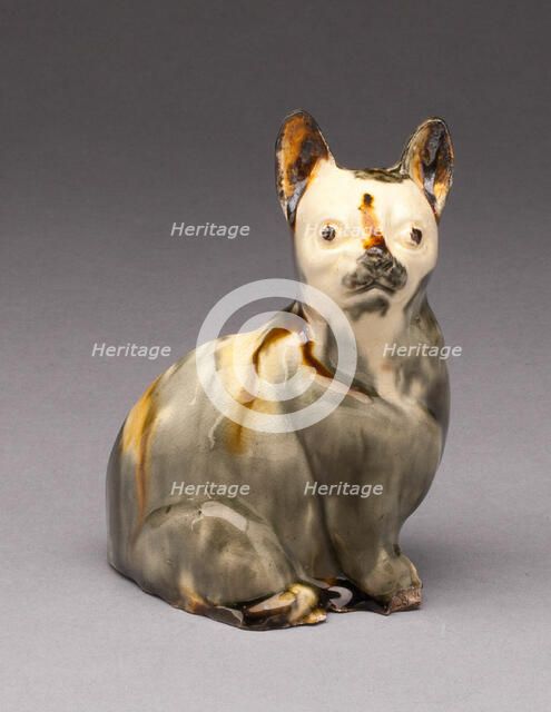 Cat, Staffordshire, 1760/70. Creator: Staffordshire Potteries.