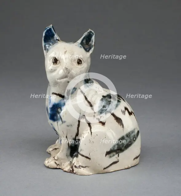 Cat, Staffordshire, c. 1760. Creator: Staffordshire Potteries.