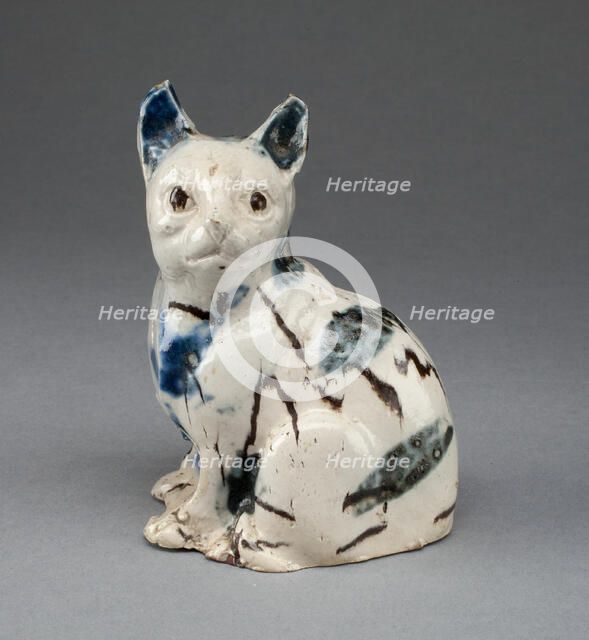 Cat, Staffordshire, c. 1760. Creator: Staffordshire Potteries.