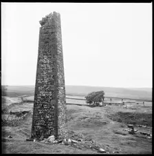 Cat Shaft Chimney, Hurst Lead Mines, Hurst, North Yorkshire, 1967. Creator: Eileen Deste