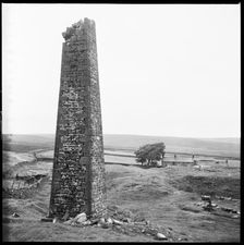 Cat Shaft Chimney, Hurst Lead Mines, Hurst, North Yorkshire, 1967. Creator: Eileen Deste