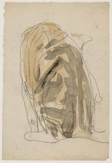 Cat washing itself 1896-1939. Artist: Gwendolen Mary John