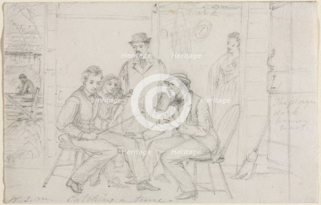 Catching a Tune, probably 1867. Creator: William Sidney Mount (American, 1807-1868).