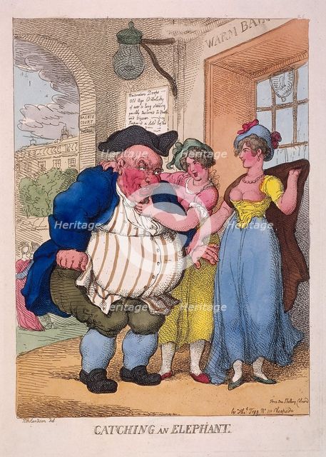 'Catching an elephant', 1812. Artist: Anon