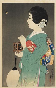 Catching Fireflies (Hotaru gari), 1931. Artist: Shinsui Ito