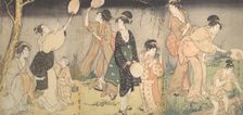 Catching fireflies (Hotaru gari), ca. 1796-97. Creator: Kitagawa Utamaro