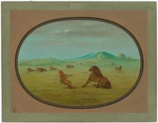 Catching Wild Horses - Pawnee, 1861/1869. Creator: George Catlin