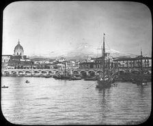 Catania and Mount Etna, Sicily, Italy, late 19th or early 20th century