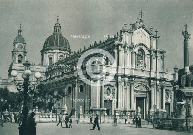 Catania Cathedral, Sicily, Italy, 1927. Artist: Eugen Poppel.