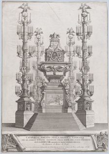 Catafalco Eretto Nella Basilica Vaticana ...per Alessandro VIII, 1691. Creator: Alessandro Specchi