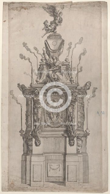 Catafalque, 1626-80. Creator: Giovanni Francesco Grimaldi.