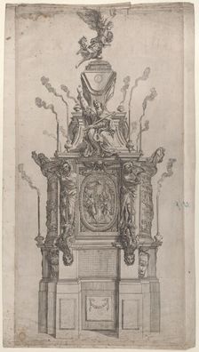 Catafalque, 1626-80. Creator: Giovanni Francesco Grimaldi