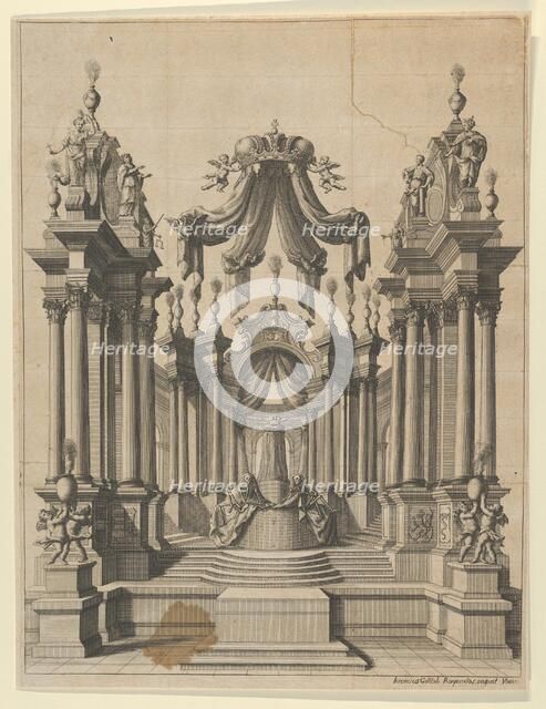Catafalque, 18th century. Creator: Jeremias Gottlob Rugendas.