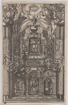Catafalque for Ferdinand, from an unidentified book, ca. 1660-95. Creator: Gaspar Bouttats