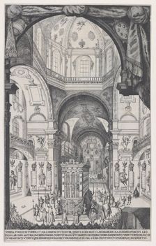 Catafalque of Leopold, Archduke of Austria, 1646. Creator: Wilhelm Frommer