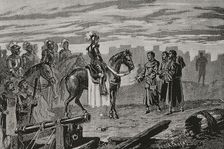 Catalan Civil War (1462-1472): Surrender of the city of Gerona (Girona)...1 June 1469 (1890). Creator: Joan Serra y Pausas