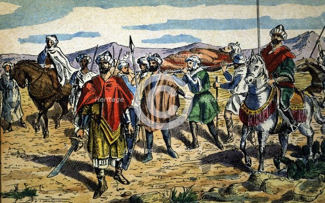 Catalañazor Battle (1002) between the Christian army of the kingdoms of Castile, León and Navarre…