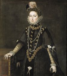 Catalina Micaela de Austria, Duchess of Savoy, between c1584 and c1585. Creator: Alonso Sanchez Coello
