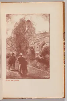 Catalogue de LExposition de Auguste Lepère: Return from the Fields..., 1908. Creator: Auguste Louis Lepère (French, 1849-1918)