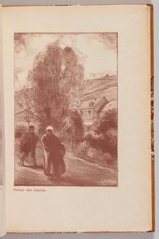 Catalogue de LExposition de Auguste Lepère: Return from the Fields..., 1908. Creator: Auguste Louis Lepère (French, 1849-1918)