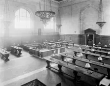 Catalogue room, the New York Public Library, c.between 1910 and 1920. Creator: Unknown