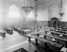 Catalogue room, the New York Public Library, c.between 1910 and 1920. Creator: Unknown