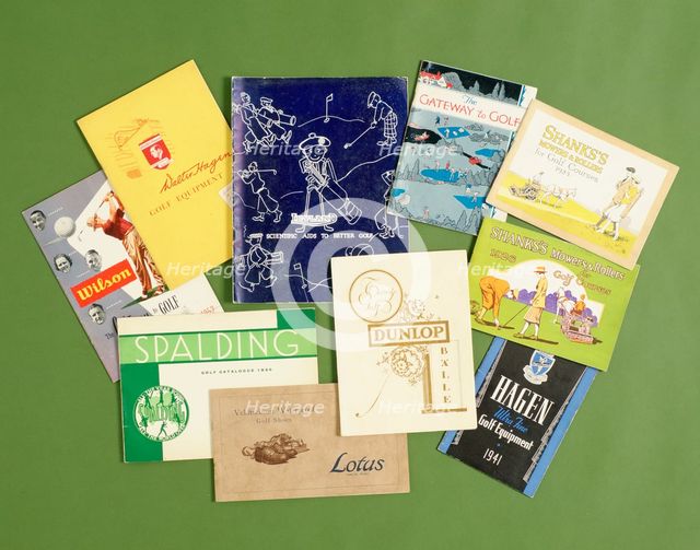 Catalogues issued by manufacturers and retailers of golf equipment, 1920s-1950s. Artist: Unknown
