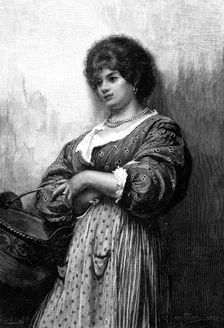 Catarina, drawn by Luke Fildes, A.R.A., 1880. Creator: Pannemaker