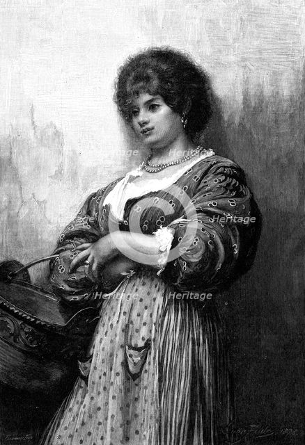 Catarina, drawn by Luke Fildes, A.R.A., 1880. Creator: Pannemaker.