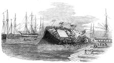Catastrophe at a Ship-Launch, at Hull, 1854. Creator: Unknown
