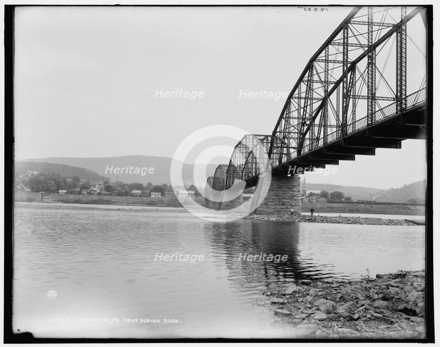Catawissa, Pa., from across river, between 1890 and 1901. Creator: Unknown.